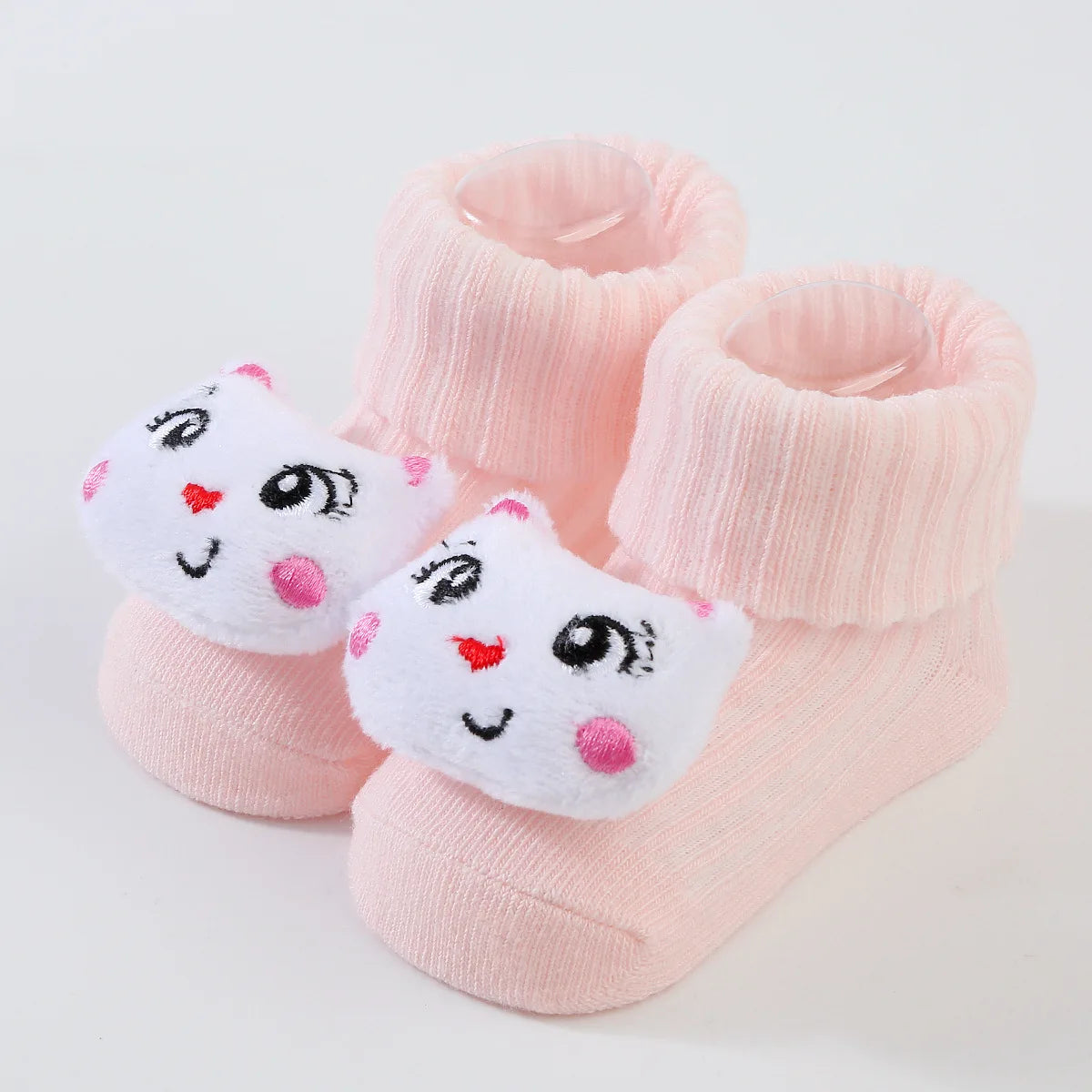3D Cartoon Baby Socks with Hairband Set