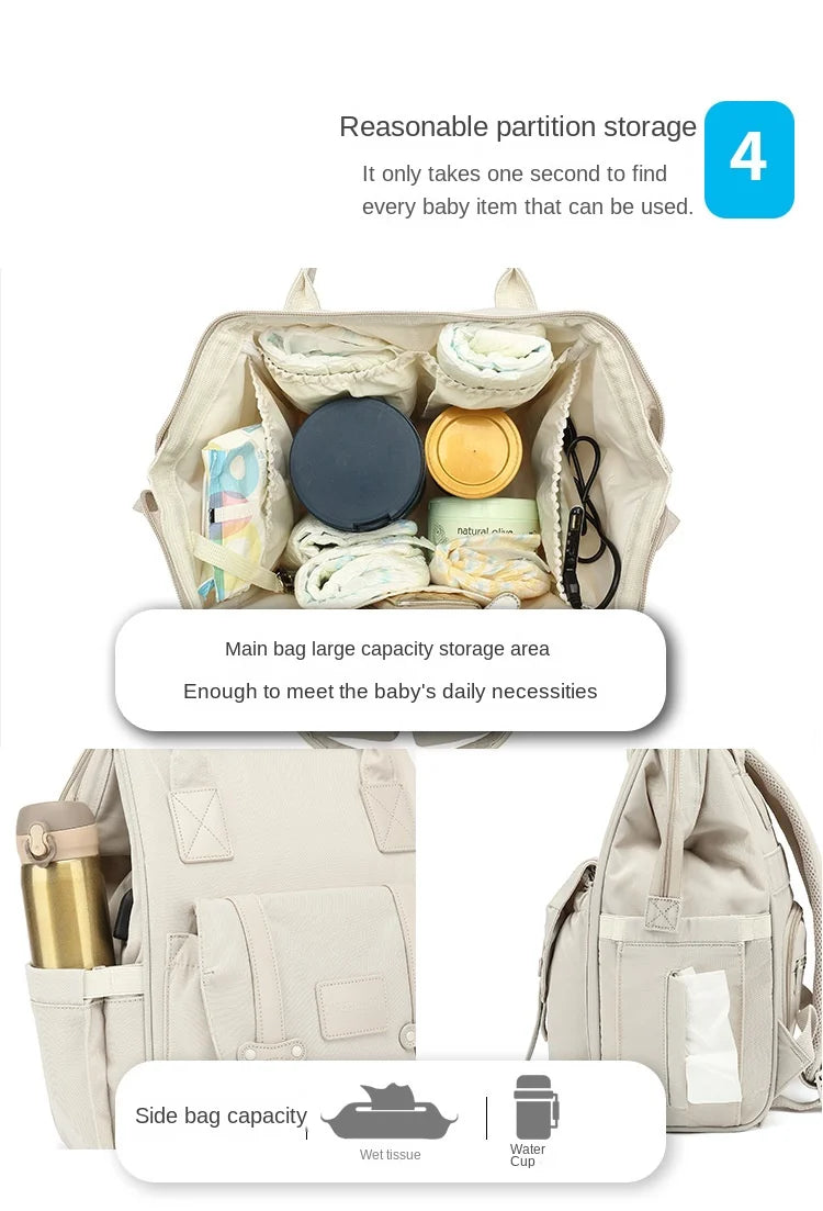 Baby Nappy Bag Mummy Bag Backpack Waterproof Storage Handbag Outdoor Travel Mommy Maternity Bag For Baby Stuff