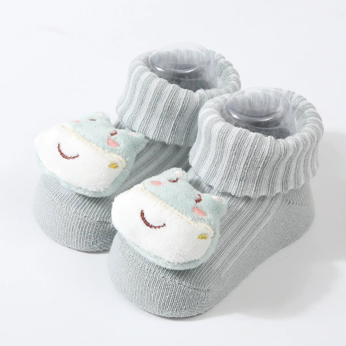 3D Cartoon Baby Socks with Hairband Set