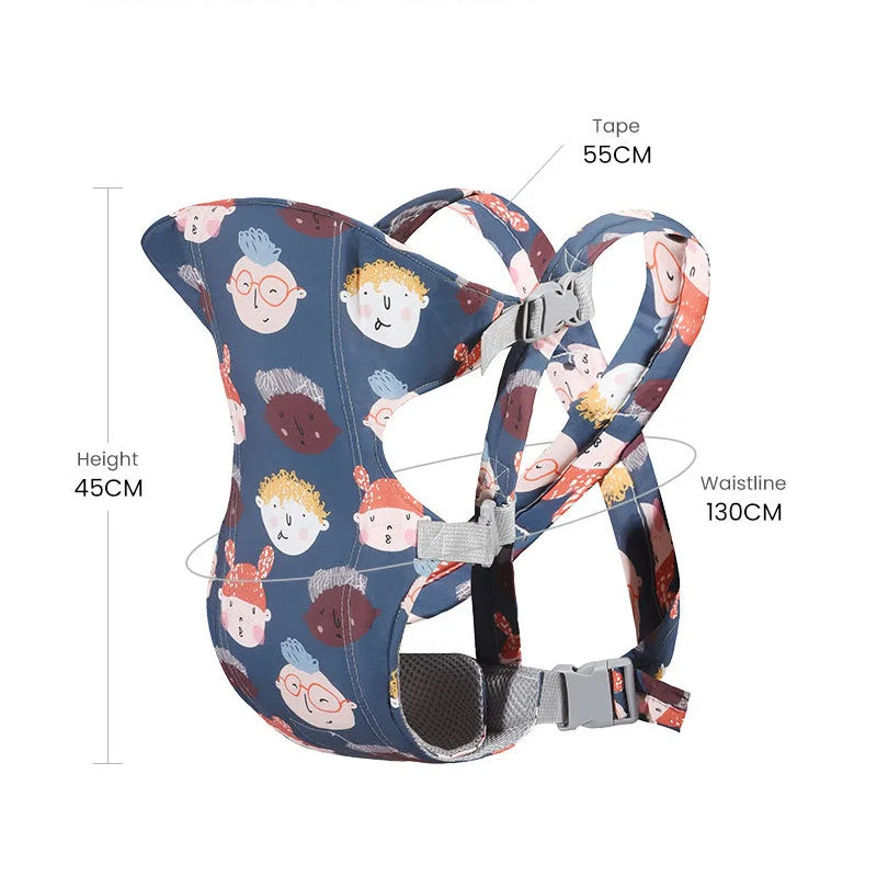 Ergonomic Baby Carrier with Waist Stool – Front Carry