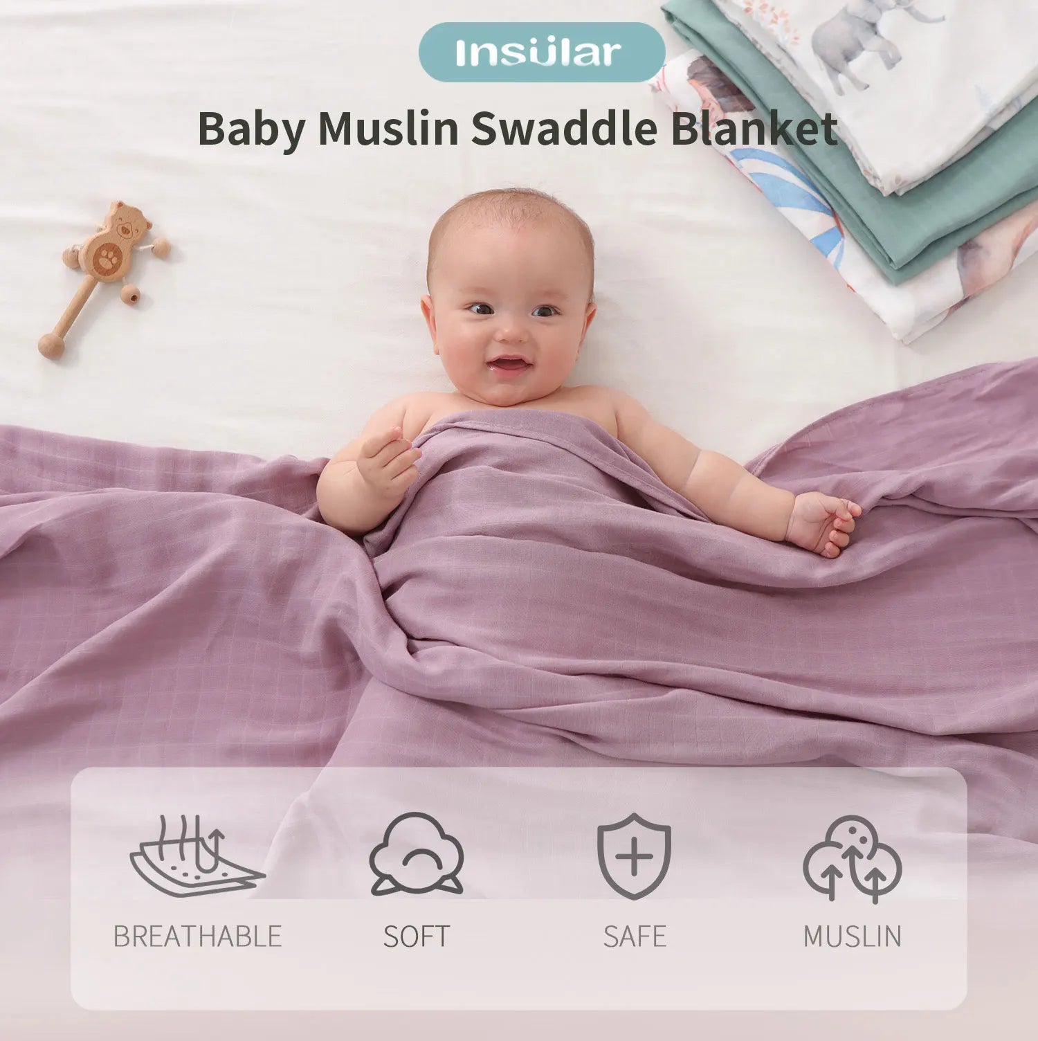 Cotton Gauze Muslin Baby Blanket Super Soft Newborn Swaddle Wrap Quick Dry Boy Girl Kids Bath Towel Baby Stroller Blanket Cover