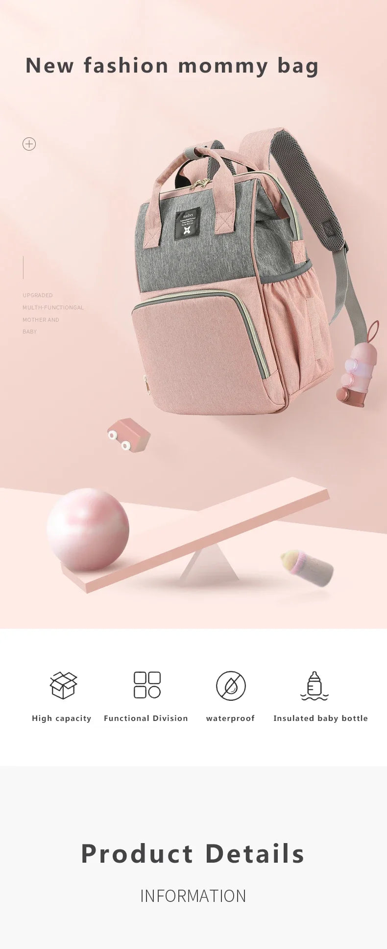 Waterproof Baby Nursing Backpack