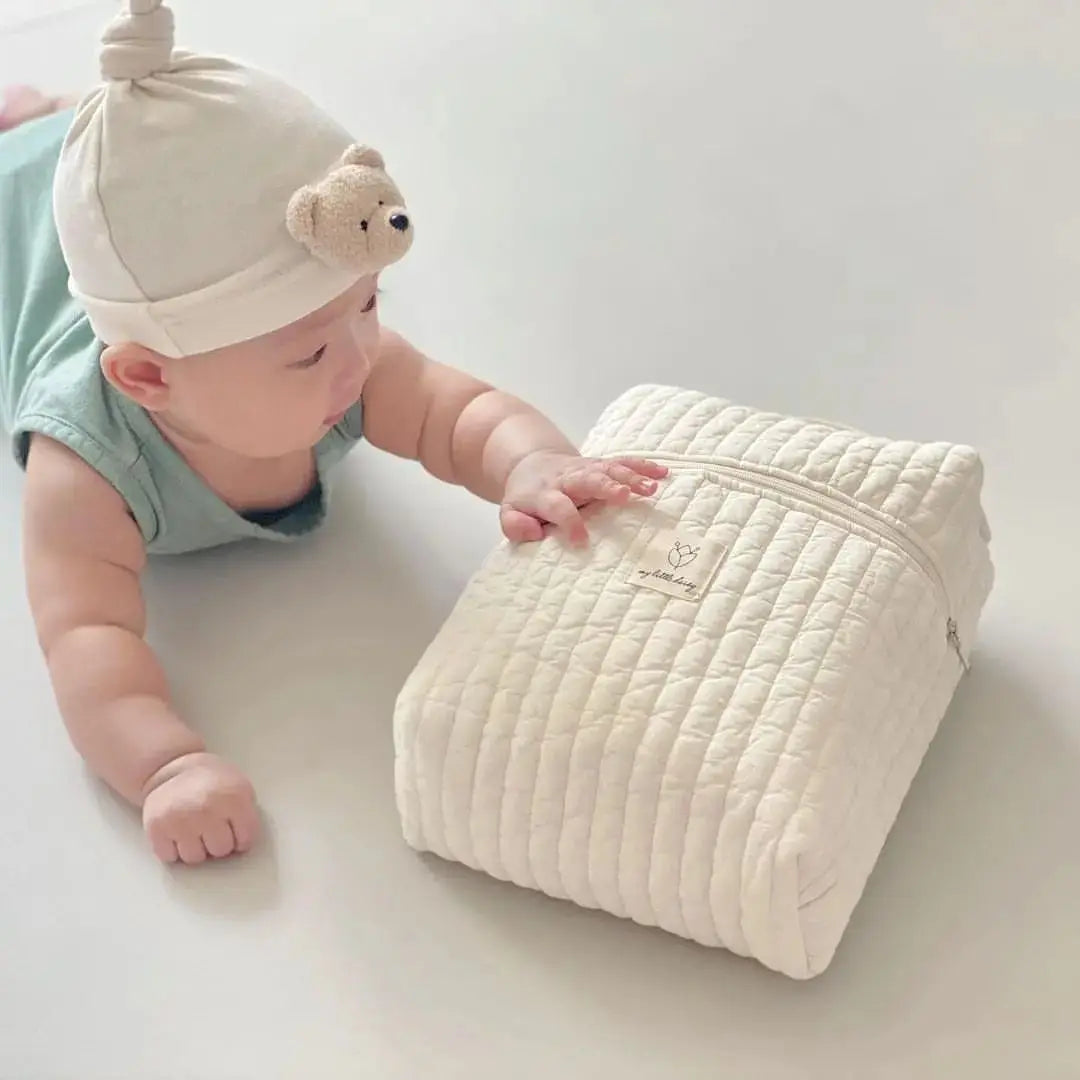 Portable Stroller Nappy Bag Quilted Baby Diaper Caddy Organizer Embroidered Mommy Bags Babies Accessories Changing Bag Storage