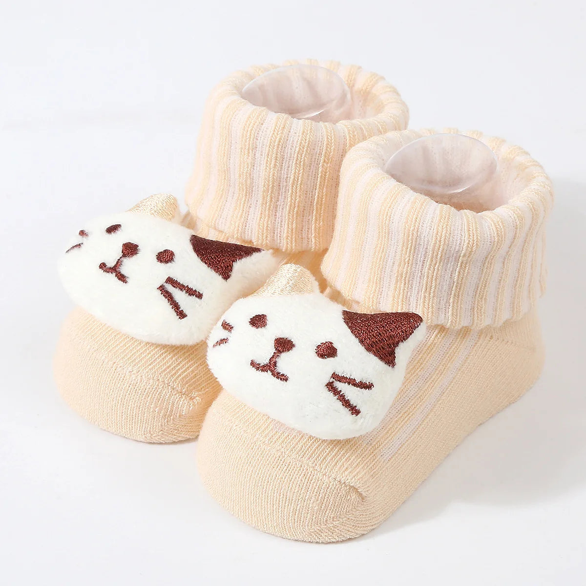 3D Cartoon Baby Socks with Hairband Set