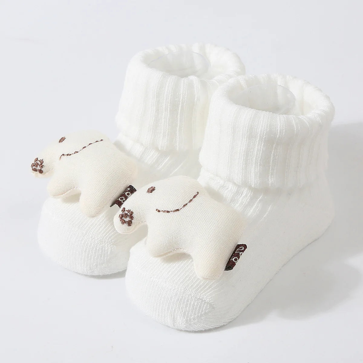 3D Cartoon Baby Socks with Hairband Set