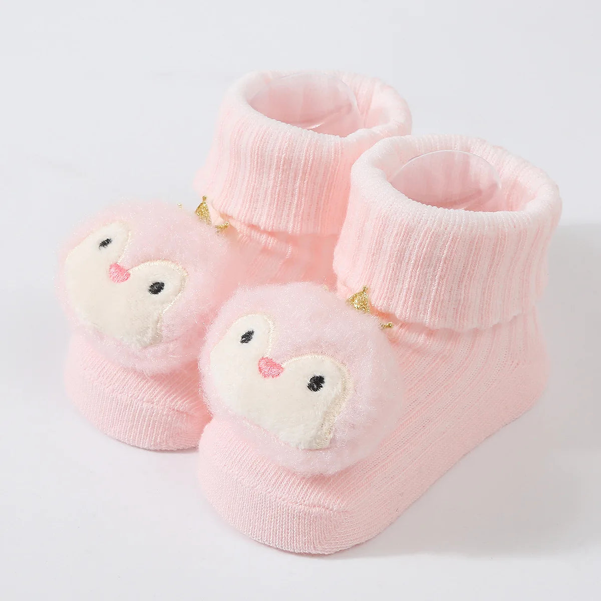 3D Cartoon Baby Socks with Hairband Set