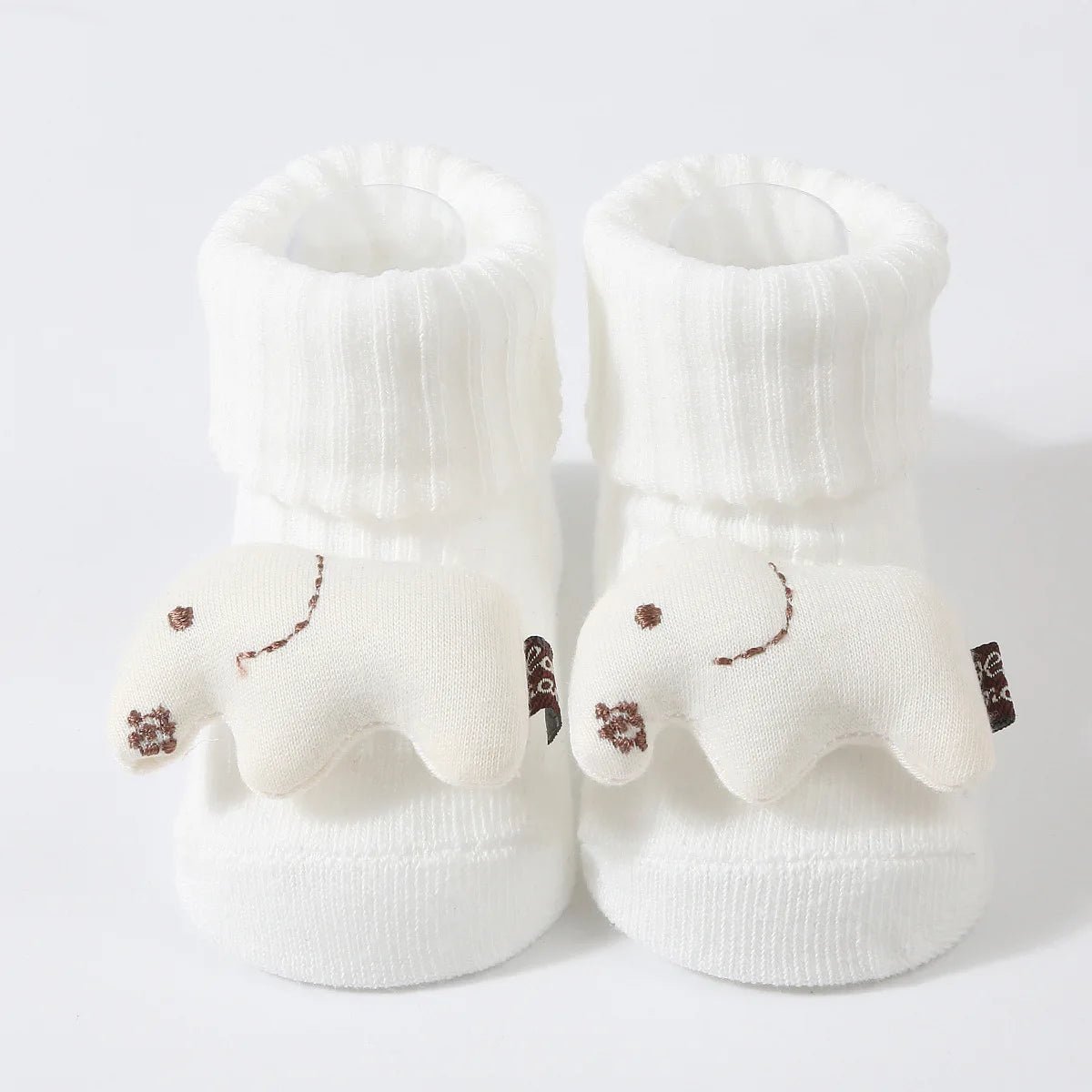 3D Cartoon Baby Socks with Hairband Set