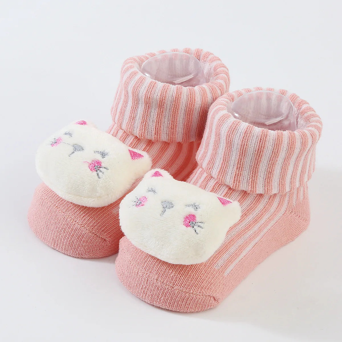3D Cartoon Baby Socks with Hairband Set