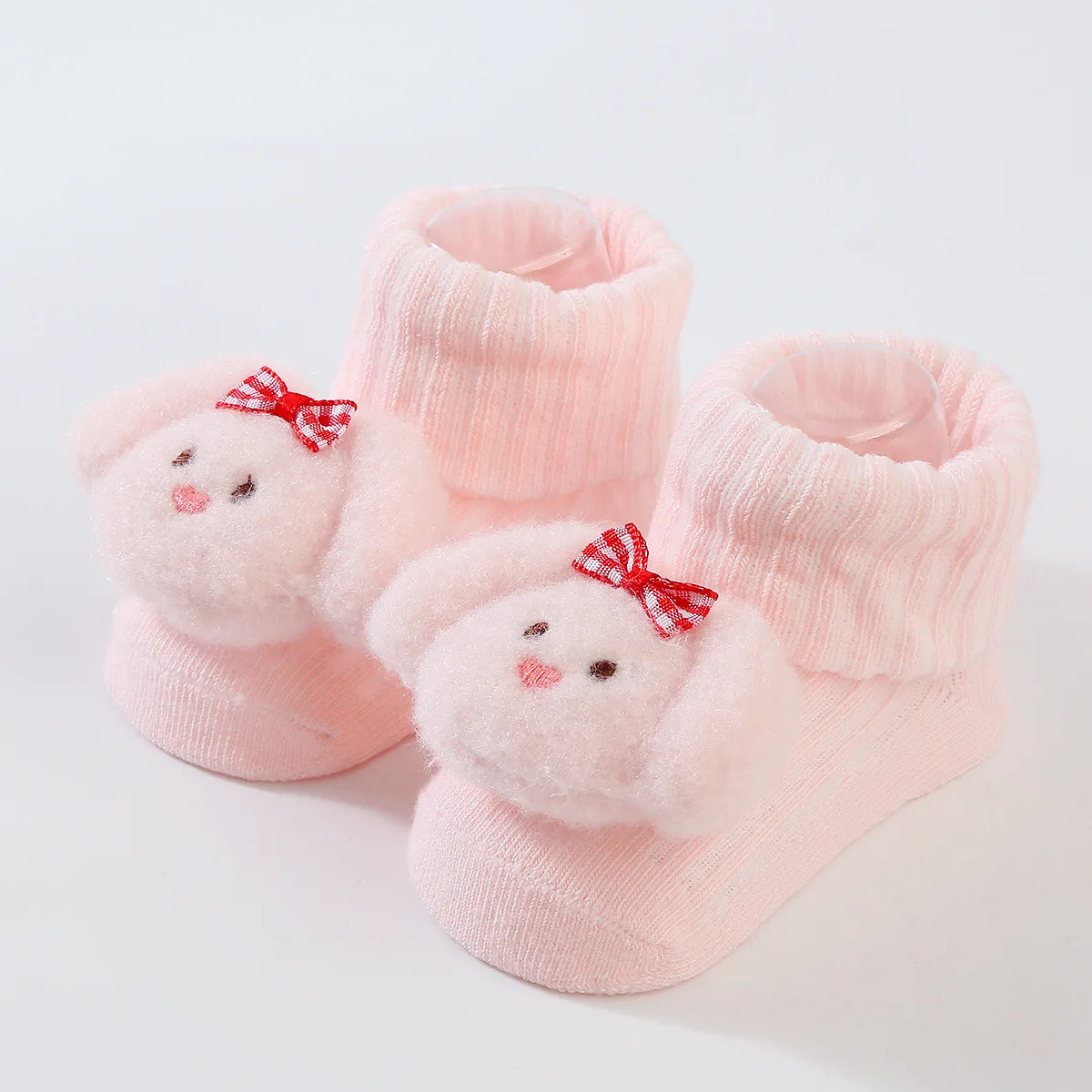 3D Cartoon Baby Socks with Hairband Set