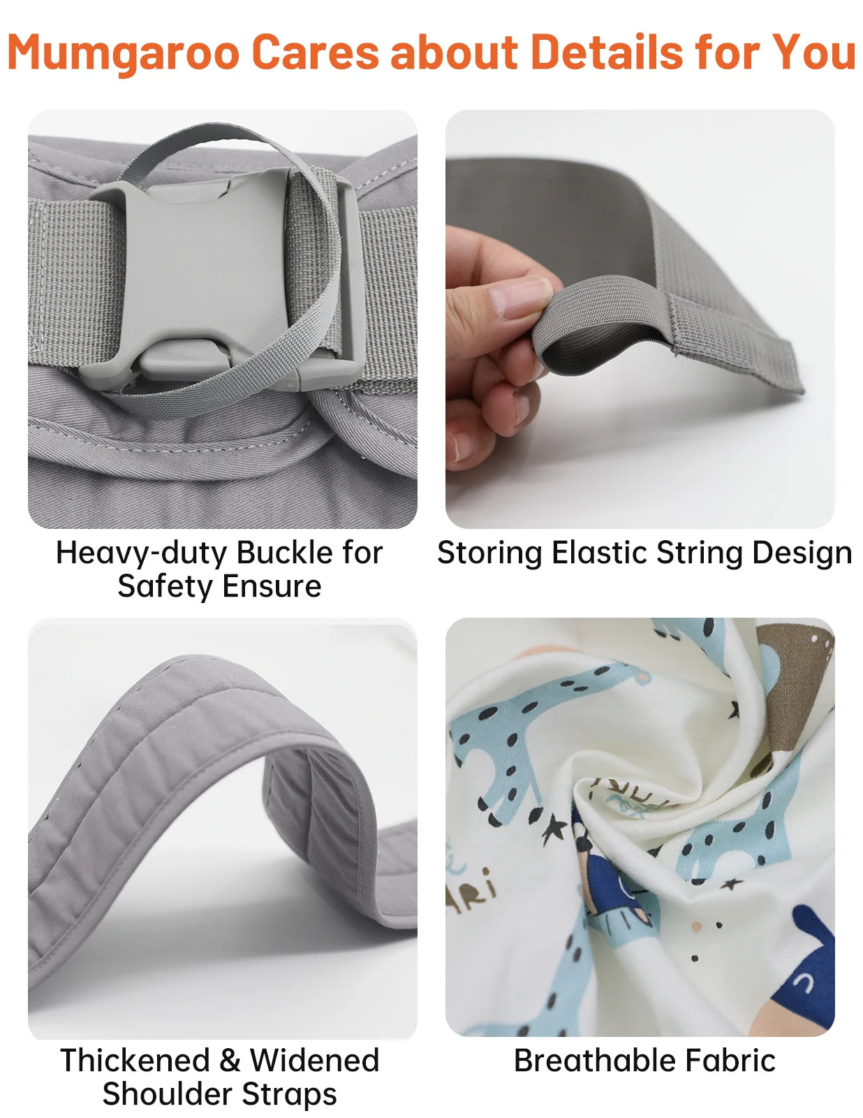Baby Sling, Adjustable Baby Sling Carrier with Thick Shoulder Straps for Newborn, Infant, Toddler, 0-36 Months (Cartoon)