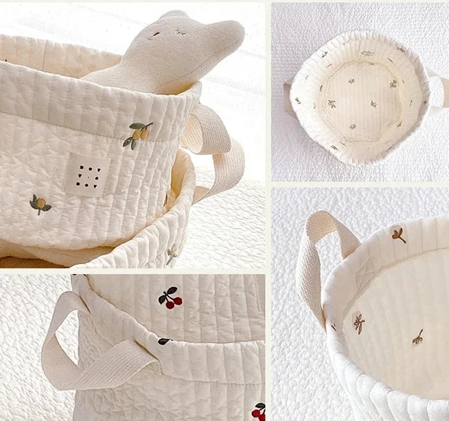 Baby Bags Cute Bear Embroidery Diaper Bag Caddy Nappy Cart Storage Mummy Maternity Bag for Newborn Diapers Toys Organizers