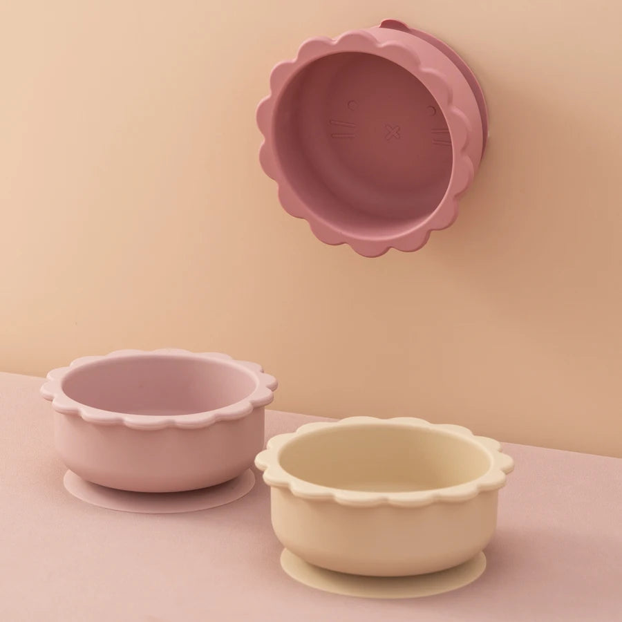 Baby Silicone Lion Bowl – Suction Baby Meal Tray
