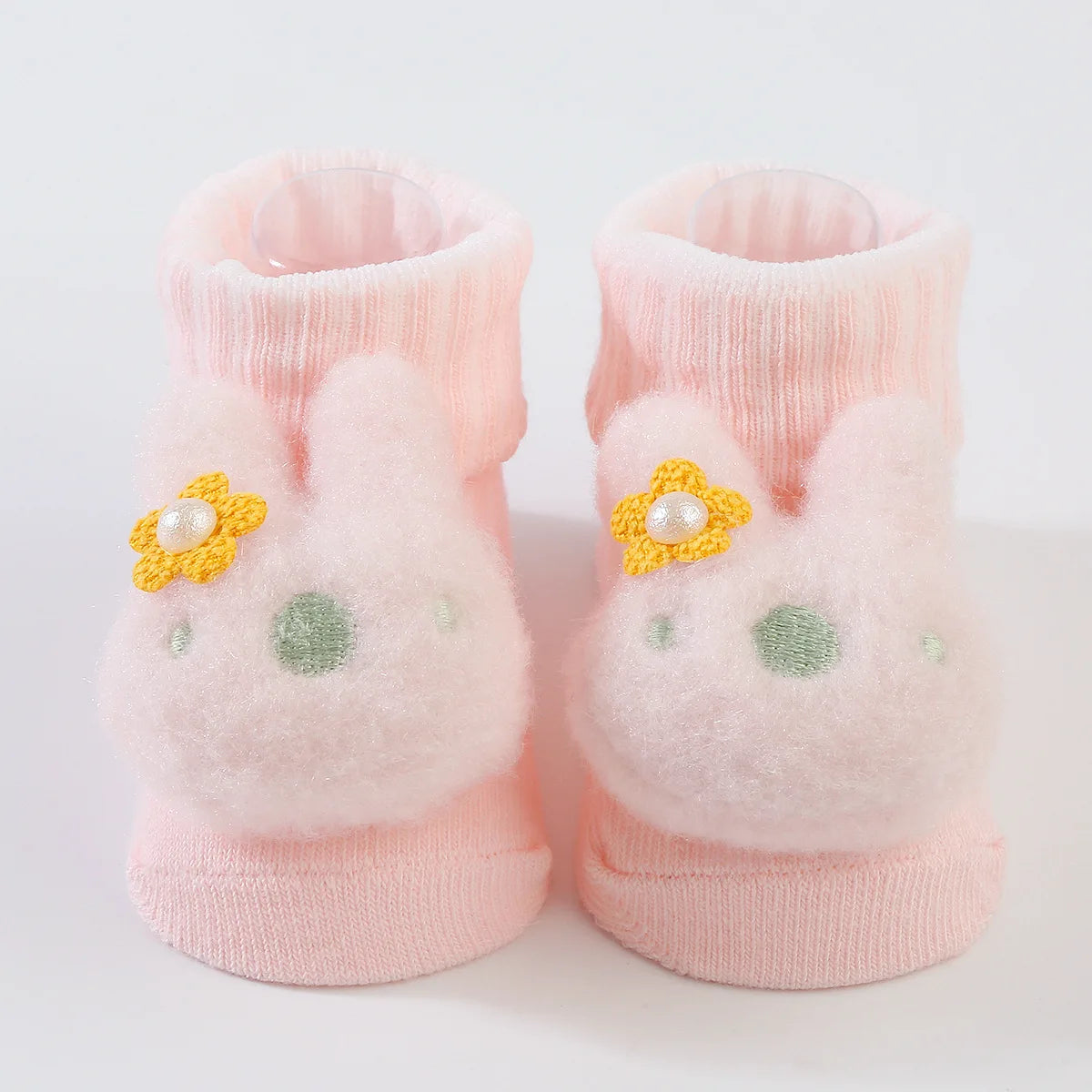 3D Cartoon Baby Socks with Hairband Set