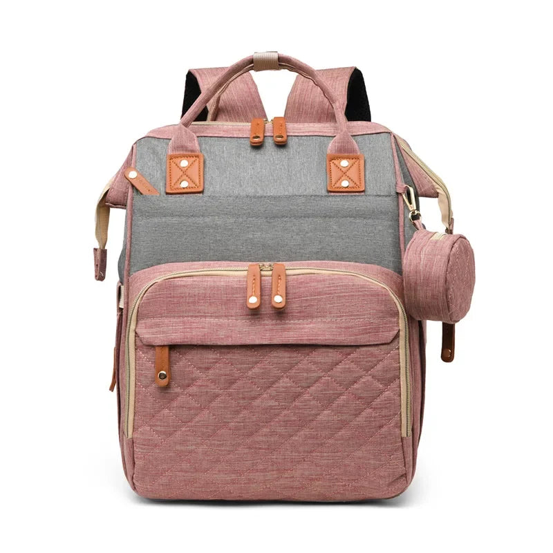 Diaper Bag with Changing Station 3 in 1 Baby Diaper Backpack with Foldable Changing Pad, Large Travel Back Pack for Girl Boy