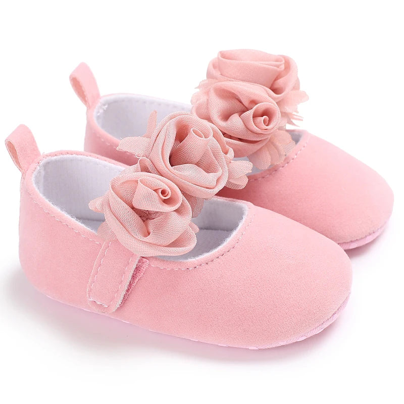 White Lace Princess Baby Shoes – Soft Sole First Walkers