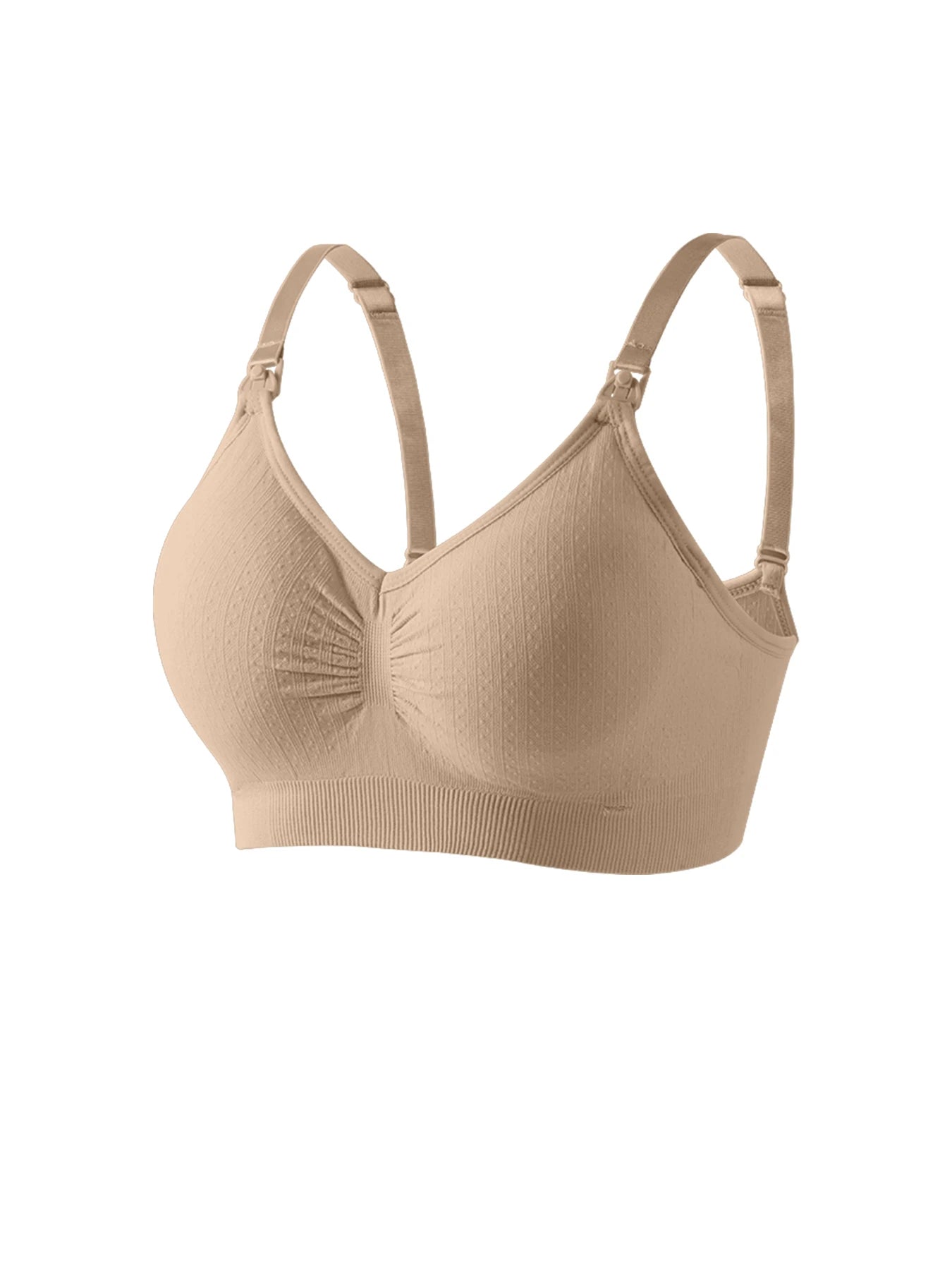 Front Buckle Nursing Bra – Seamless, Breathable Push-Up Maternity Bra