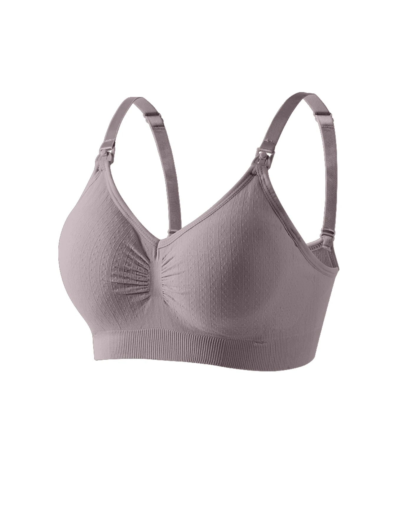 Front Buckle Nursing Bra – Seamless, Breathable Push-Up Maternity Bra