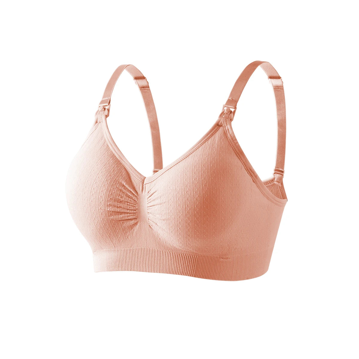 Front Buckle Nursing Bra – Seamless, Breathable Push-Up Maternity Bra
