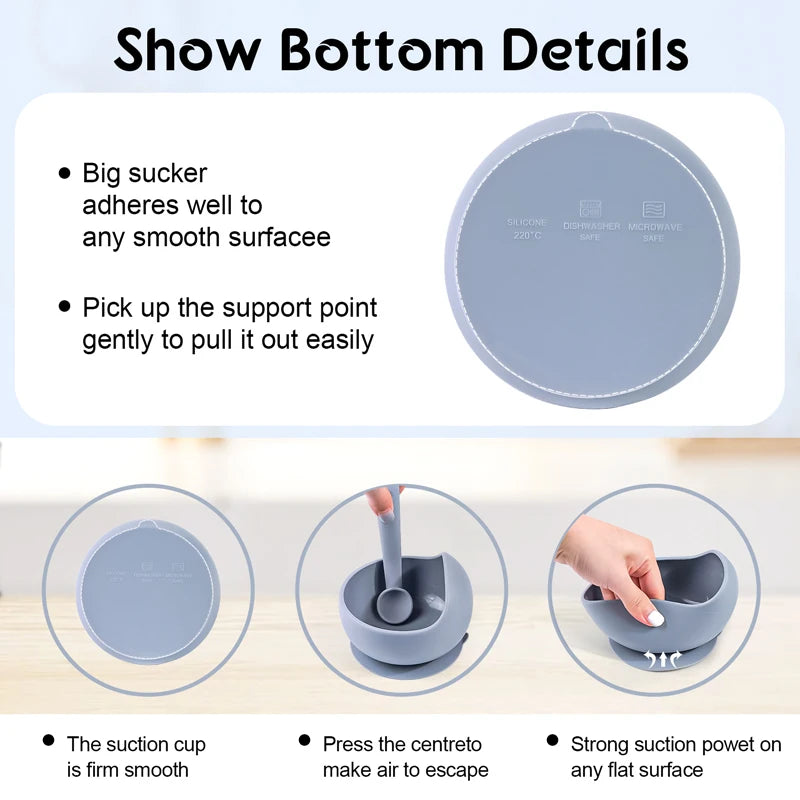 2PC Baby Suction Bowls – Baby-Led Weaning Feeding Set
