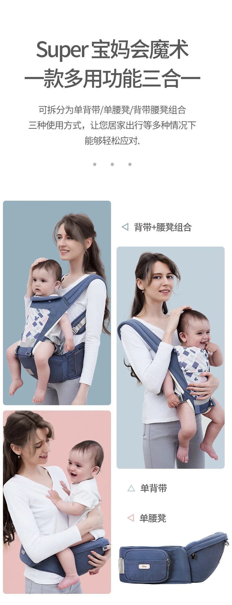 Ergonomic Baby Carrier For 0-36 Months