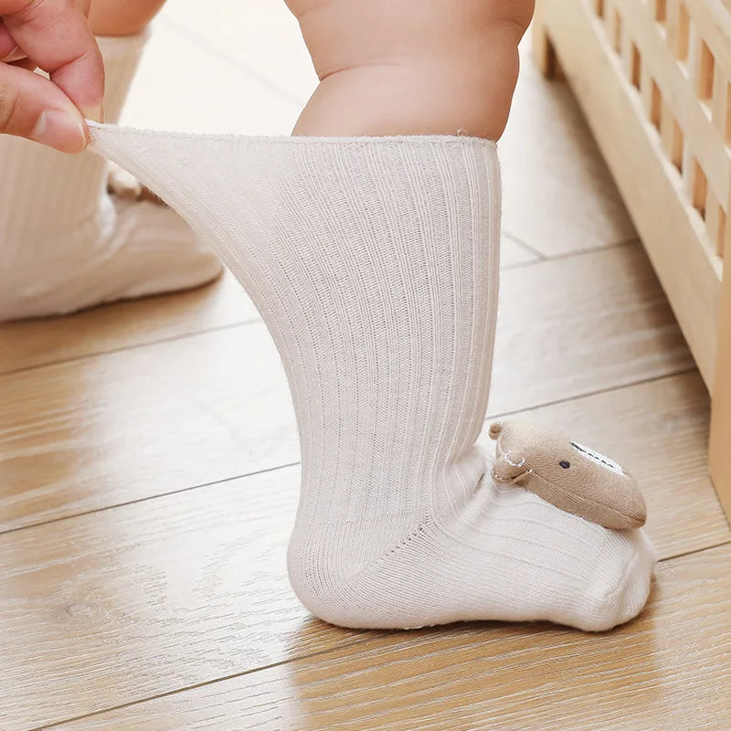 Lawadka Anti-Slip Cotton Baby Socks – Cartoon (Newborn 2025)