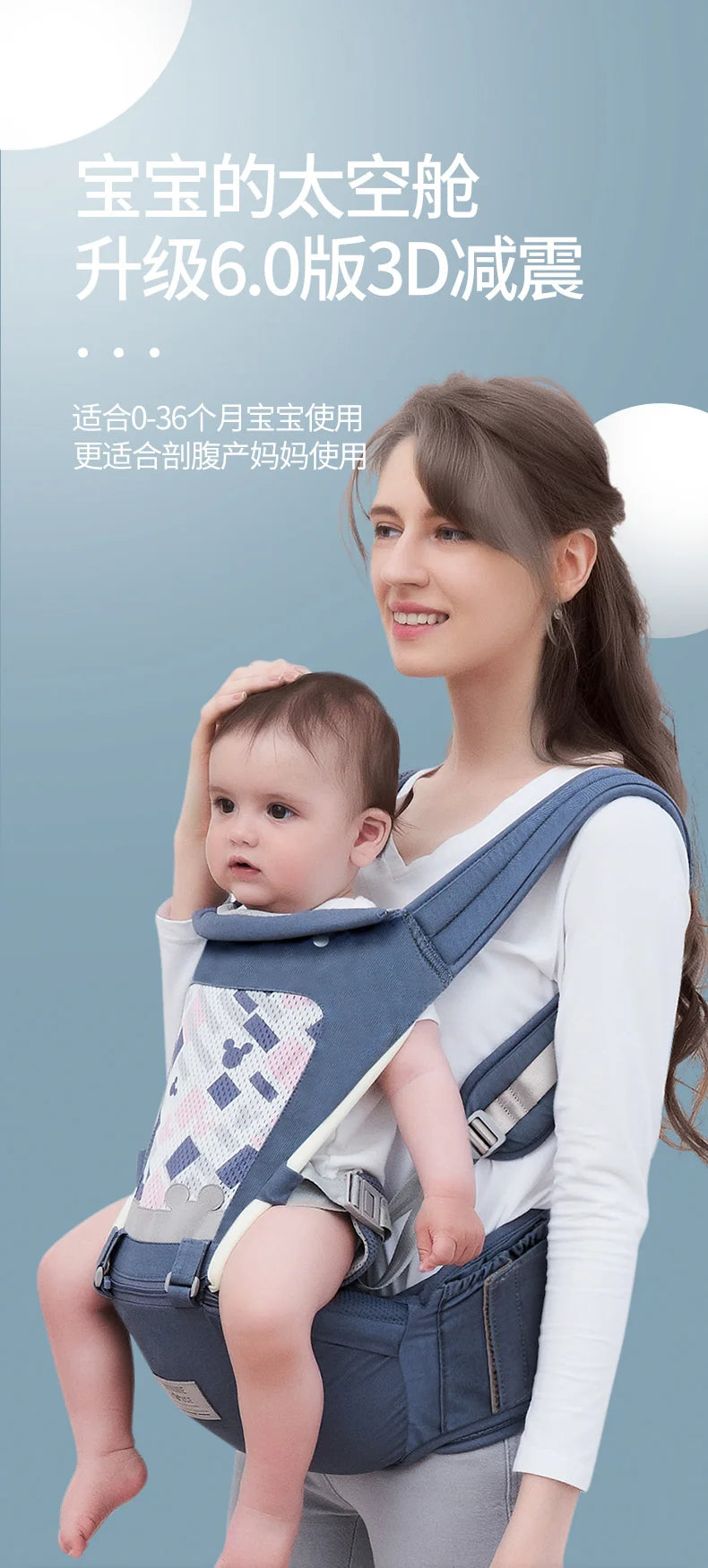 Ergonomic Baby Carrier For 0-36 Months