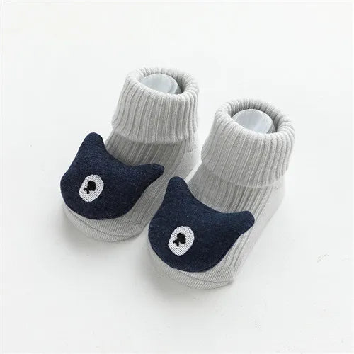 Lawadka Anti-Slip Cotton Baby Socks – Cartoon (Newborn 2025)