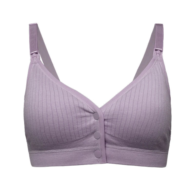 Pregnancy Seamless Nursing Bra Front Closure Comfortable Women's Push Up Breastfeeding Bra Maternity Underwear