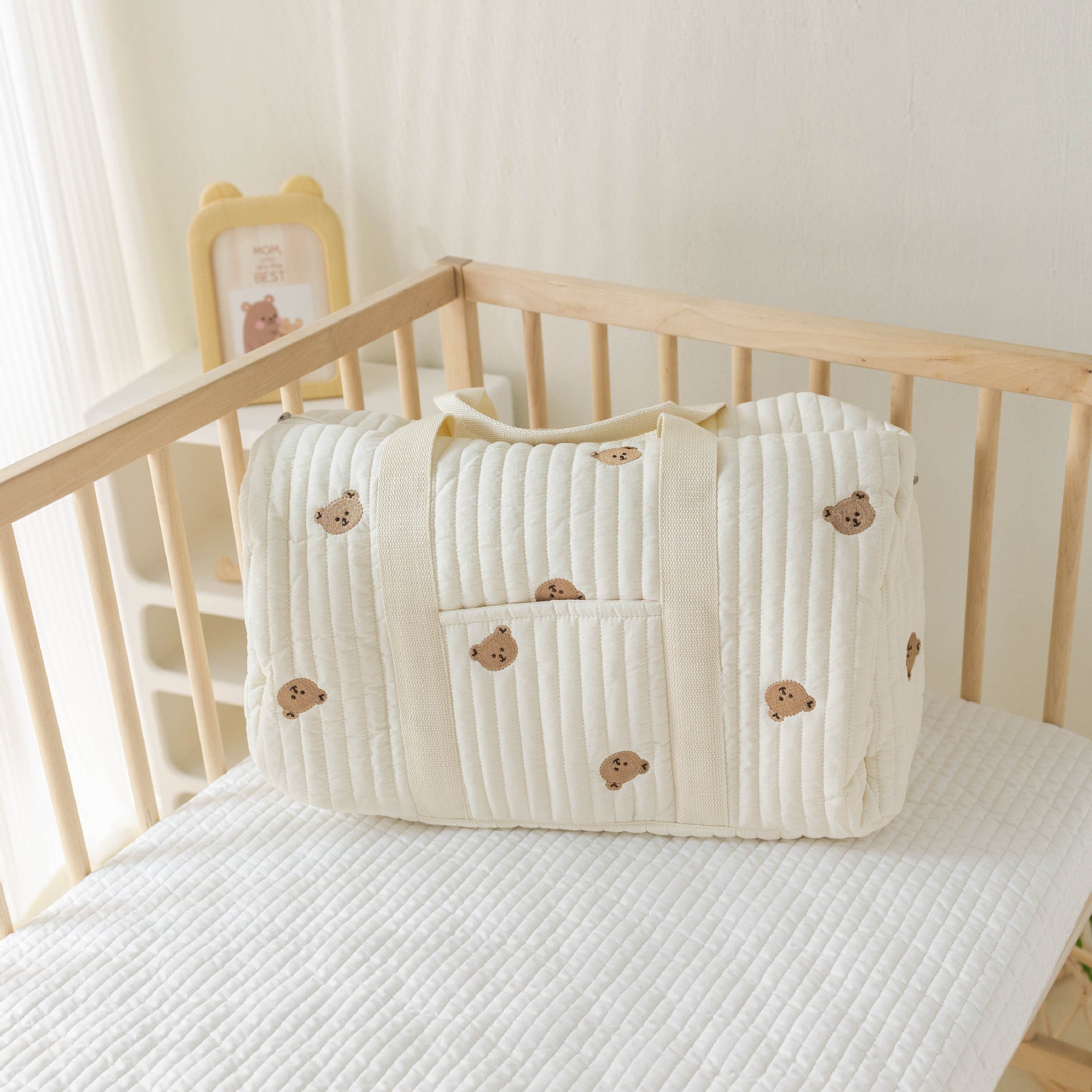 Large Mommy Diaper Tote with Stroller Straps & Organizer