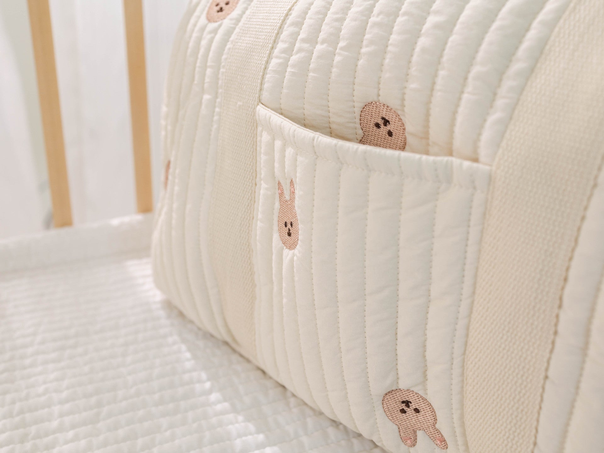 Large Mommy Diaper Tote with Stroller Straps & Organizer