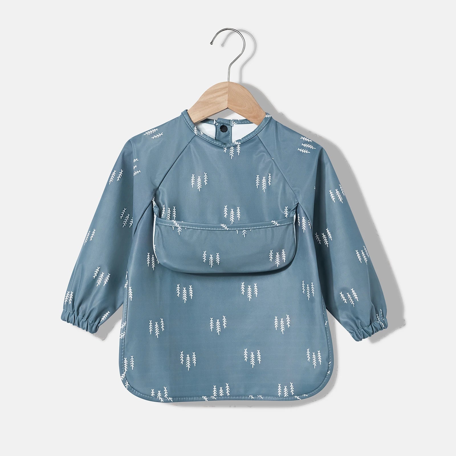 New Baby's Waterproof Long Sleeve Apron with Pocket Toddler Burp Cloth Boys Girls Anti-dirty Art Smock Baby Stuff Denmark bib