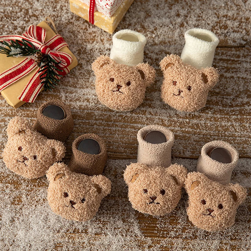 Cute Animal Baby Floor Socks – Warm & Non-Slip