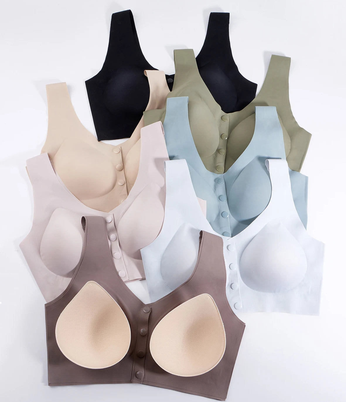 Maternity Nursing Bra for Pregnancy – Front Open, Removable Pads, Breathable 3D Seamless Design