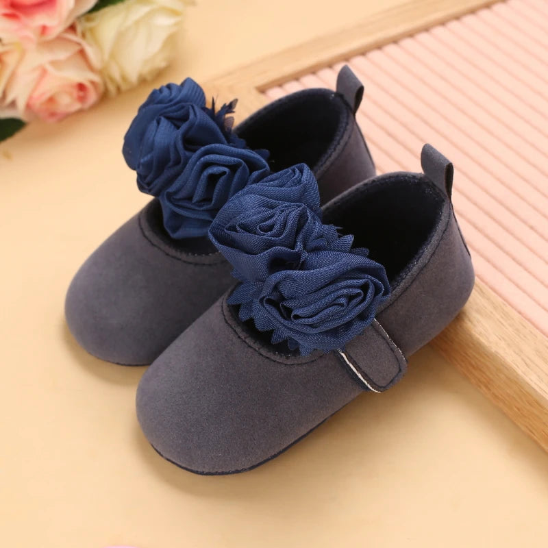 White Lace Princess Baby Shoes – Soft Sole First Walkers