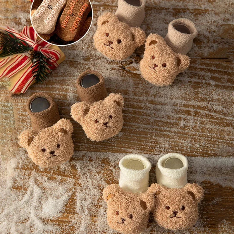 Cute Animal Baby Floor Socks – Warm & Non-Slip