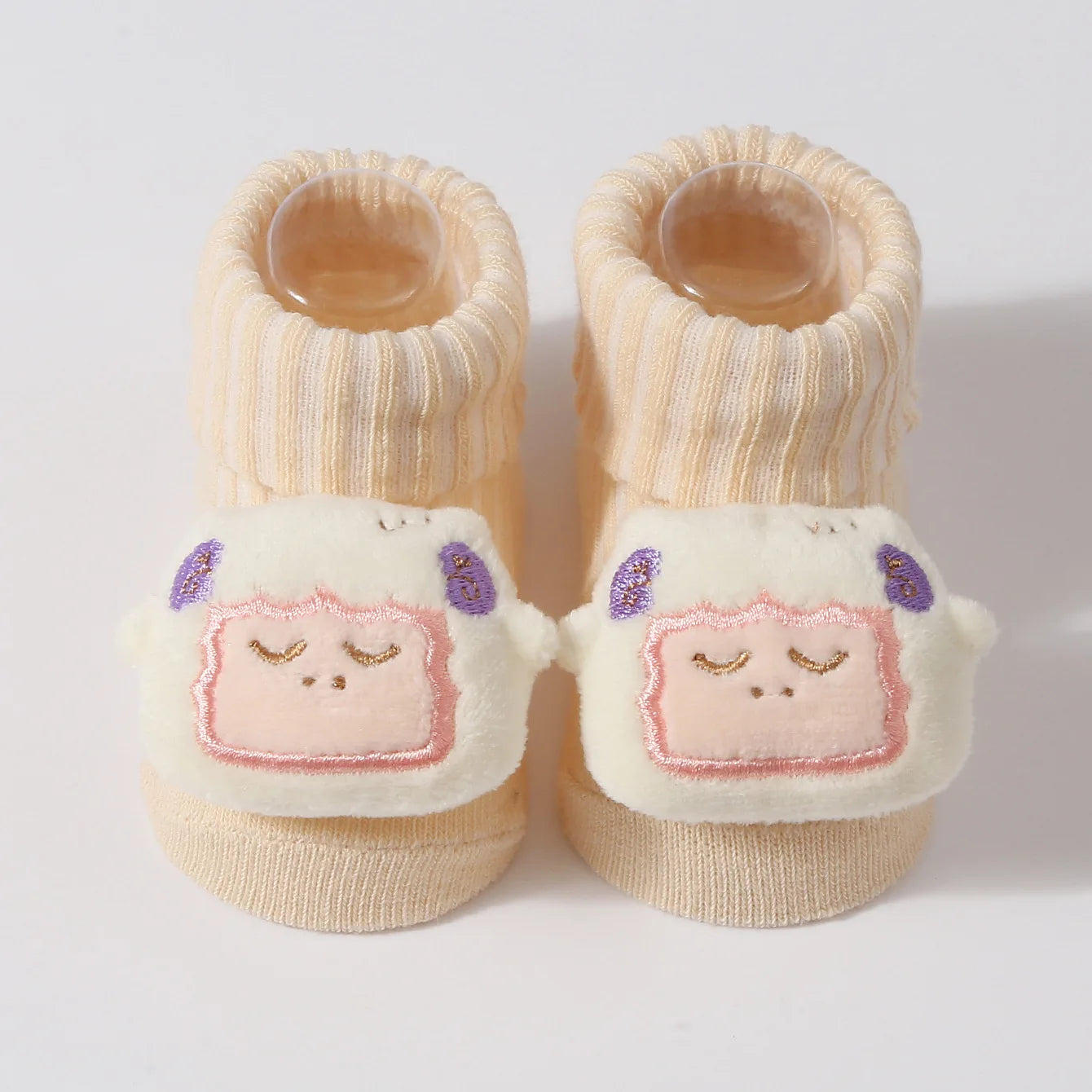 Kawaii 3D Animal Baby Socks – Soft Cotton (0–6 Months)