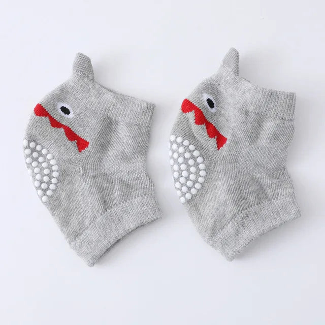 Cotton Baby Knee Pads – Anti-Slip Crawling Protection (0–3 Years)