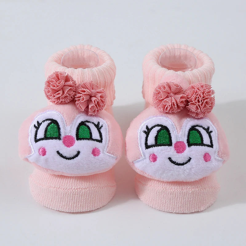 Cartoon Animal Cotton Baby Socks – Soft & Breathable Newborn Socks