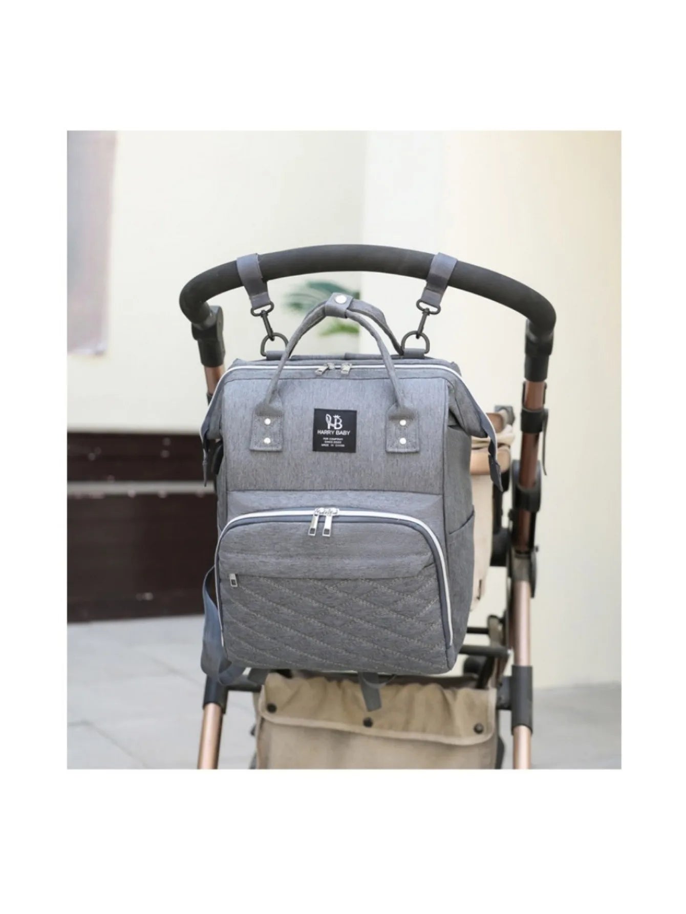 Mommy Diaper Bags Baby Stroller Hanging Bag Mother Large Capacity Nappy Backpacks with Changing Mat Convenient Baby Nursing Bags