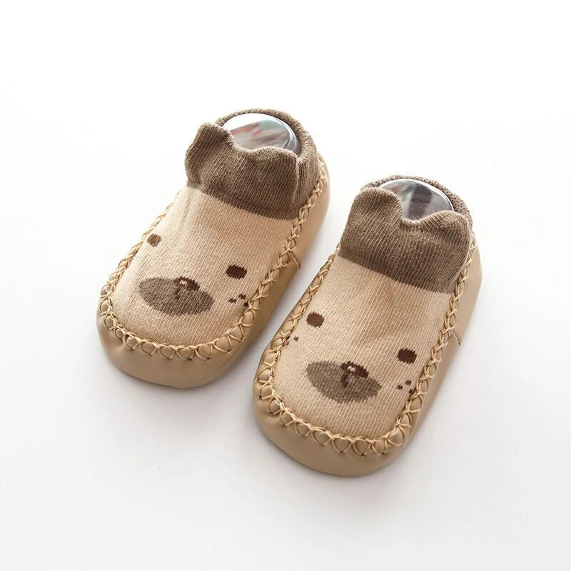 Baby Non-Slip Indoor Socks Slippers with Rubber Soles