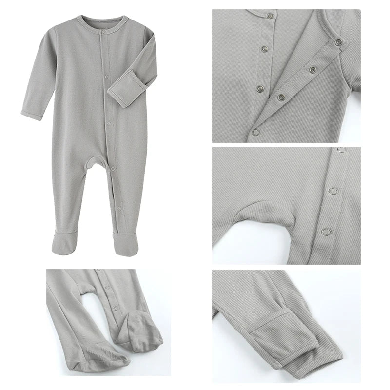 100% Cotton Jumpsuits Newborn Baby Rompers Sleepsuits INS Jumpers One-pieces Sleepers Autumn Spring Growings Roupa De Bebe Grows