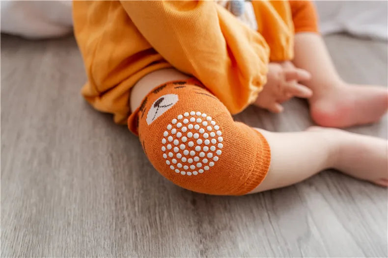Cotton Baby Knee Pads – Anti-Slip Crawling Protection (0–3 Years)