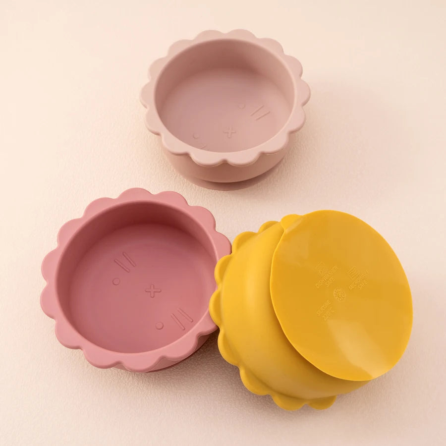 Baby Silicone Lion Bowl – Suction Baby Meal Tray