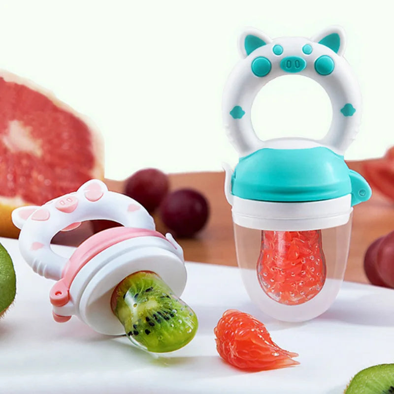 Silicone Baby Food Feeder & Juice Pacifier Cup