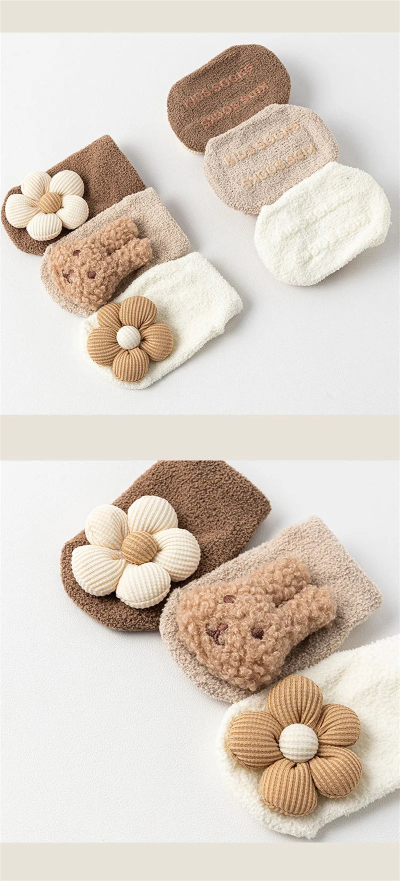 Cute Animal Baby Floor Socks – Warm & Non-Slip
