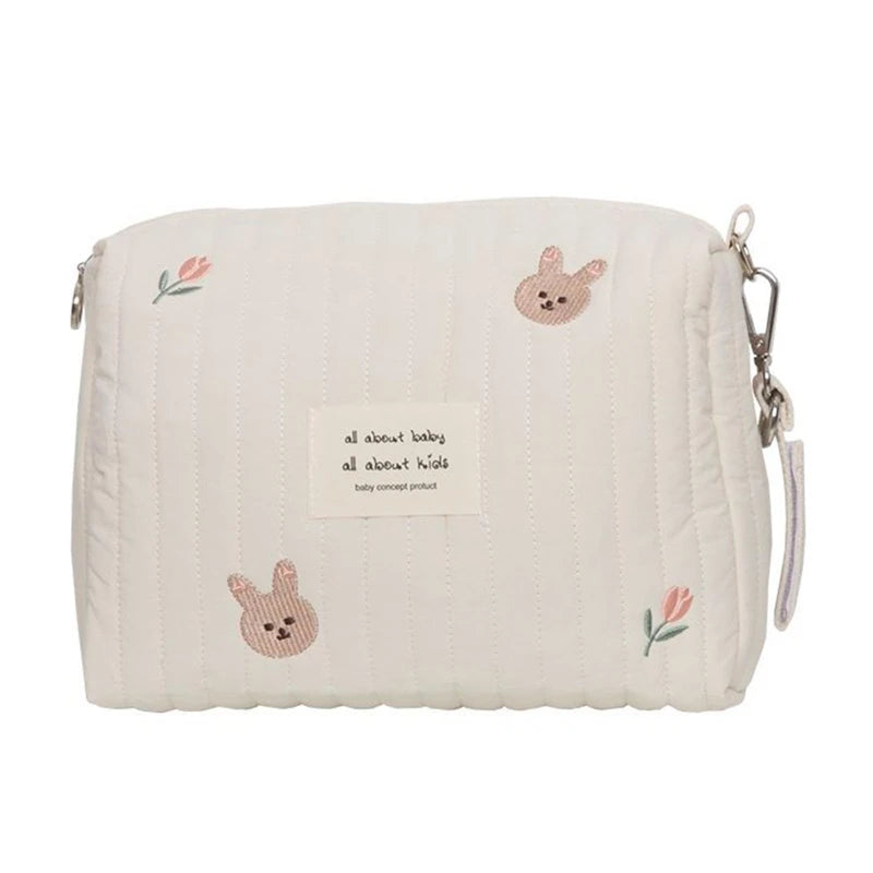 Diaper Bag Baby Pram Stroller Bags Organizer Bear Embroidery Multifunctional Nappy Nursing Mommy Travel Makeup Pouch