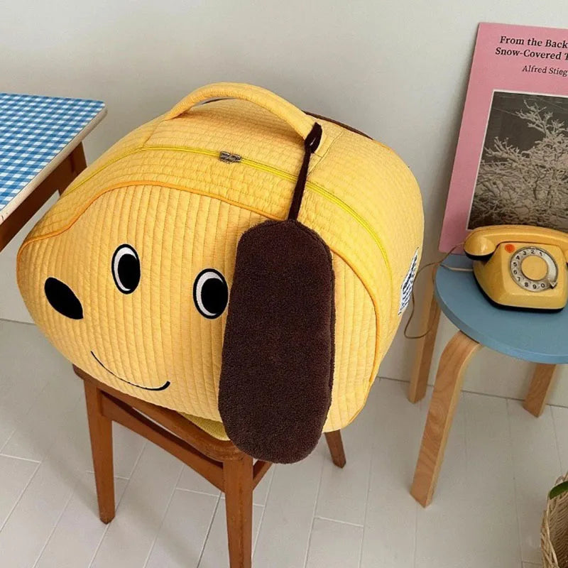 Cartoon Kids Large Capacity Quilted Mommy Bag