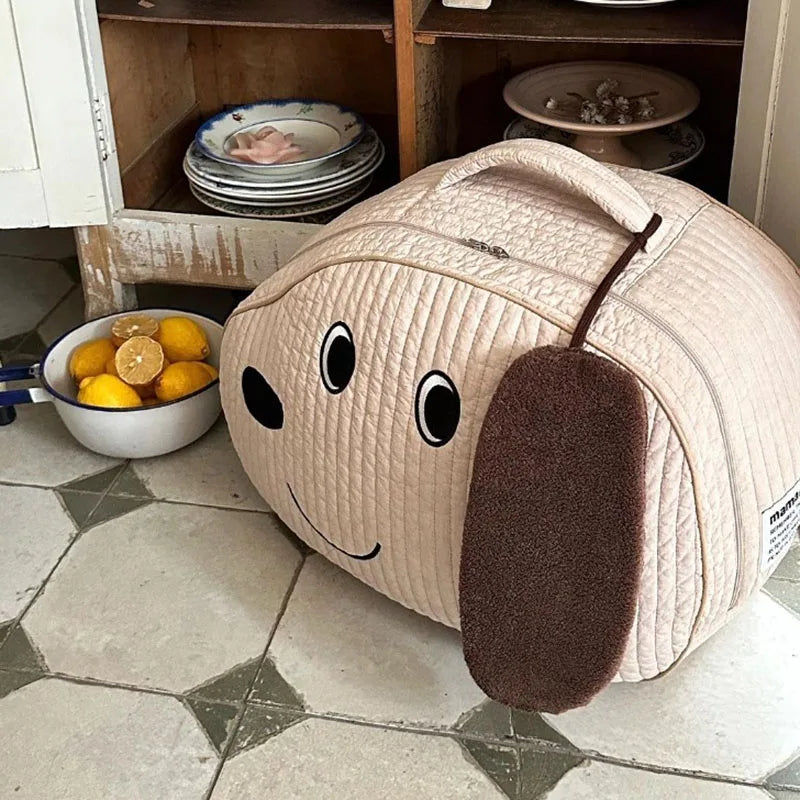 Cartoon Kids Large Capacity Quilted Mommy Bag