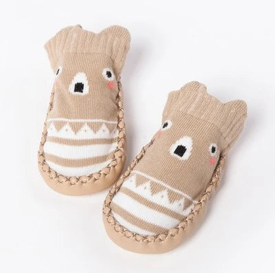 Baby Non-Slip Indoor Socks Slippers with Rubber Soles
