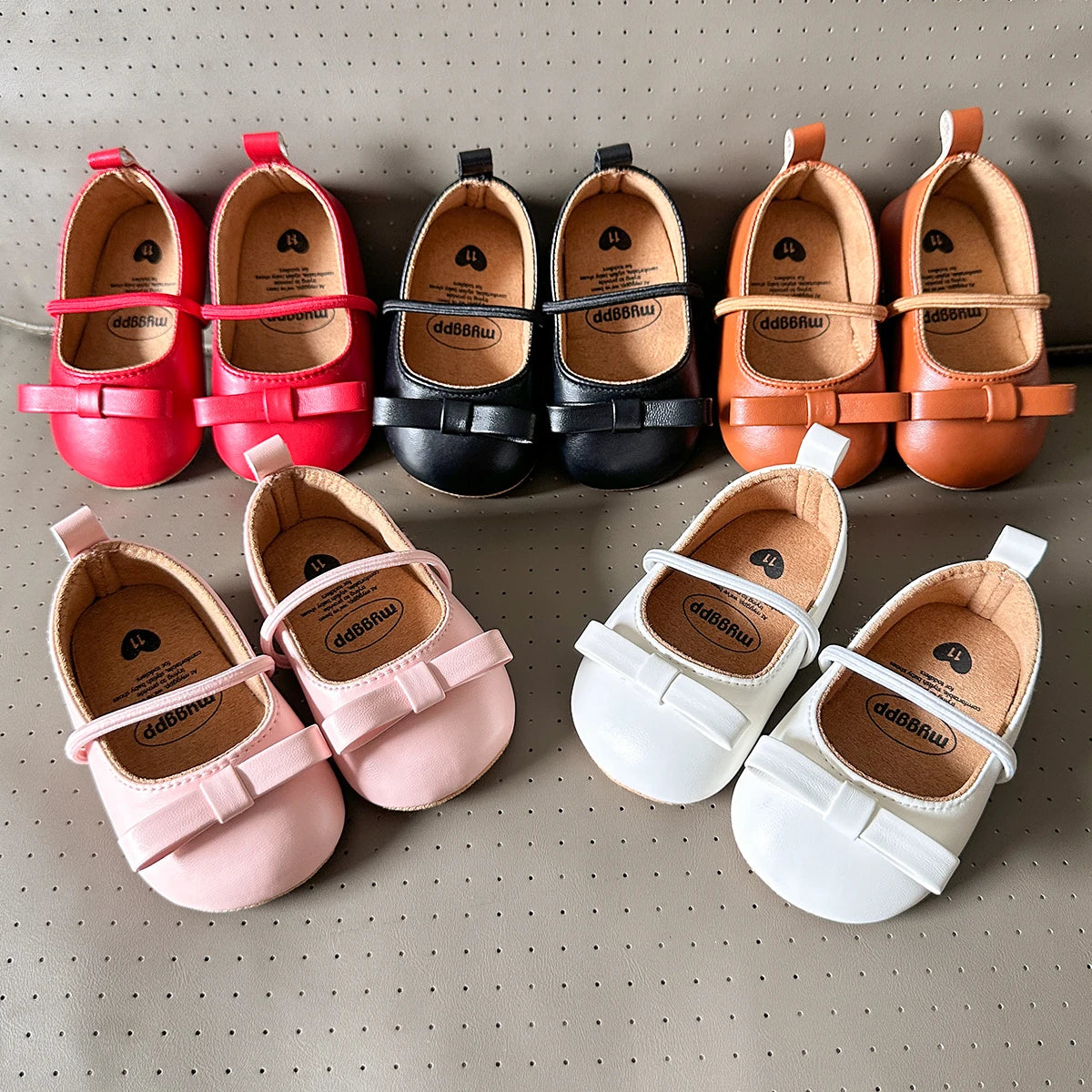 Multicolour Leather Baby Shoes – Soft Sole First Walkers